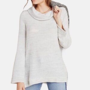 Anthropologie Maeve Risa Hacci Tunic Sweater Pullover Oversized Size Large